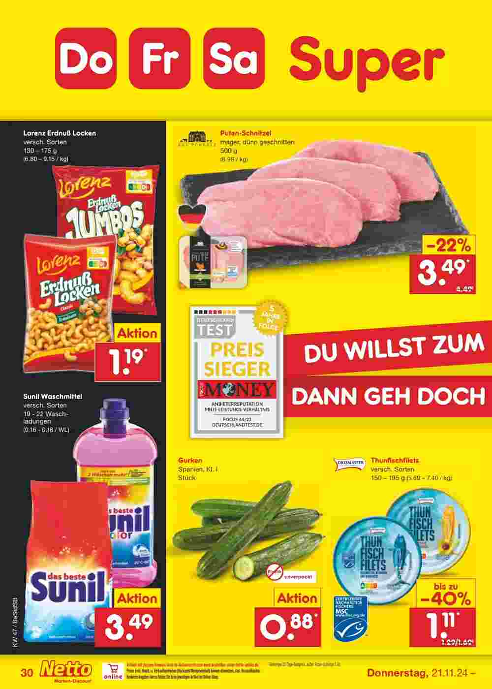 Netto Marken-Discount Prospekt (ab 18.11.2024) zum Blättern - Seite 38