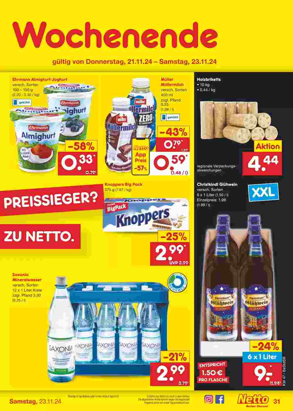 Netto Marken-Discount Prospekt (ab 18.11.2024) zum Blättern - Seite 39