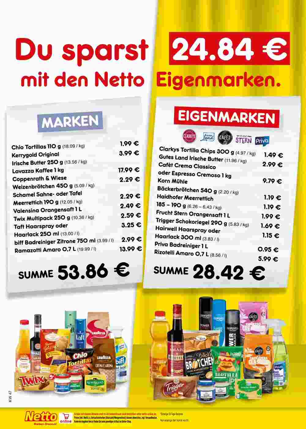 Netto Marken-Discount Prospekt (ab 18.11.2024) zum Blättern - Seite 52