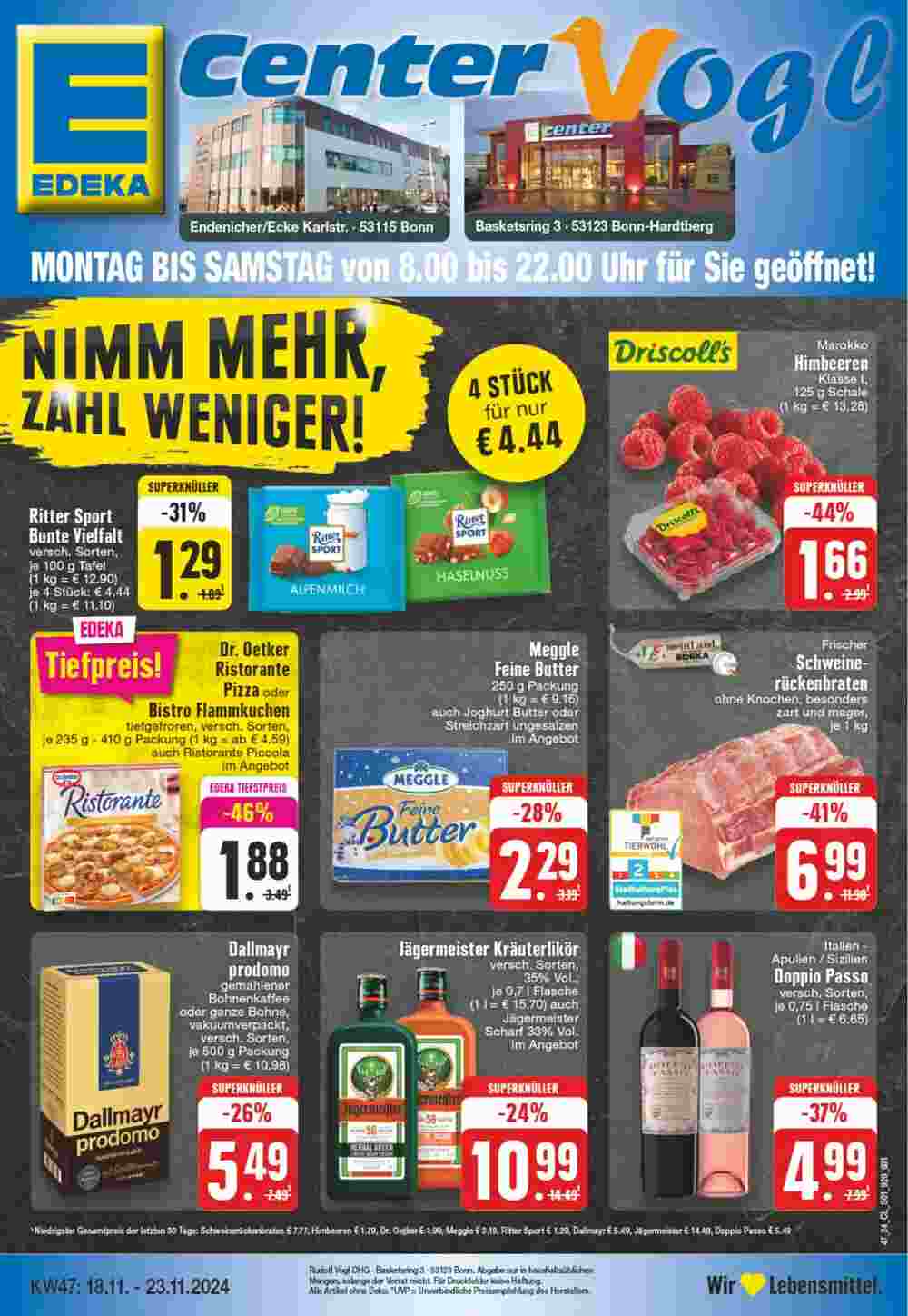 EDEKA Vogl Prospekt (ab 18.11.2024) zum Blättern - Seite 1