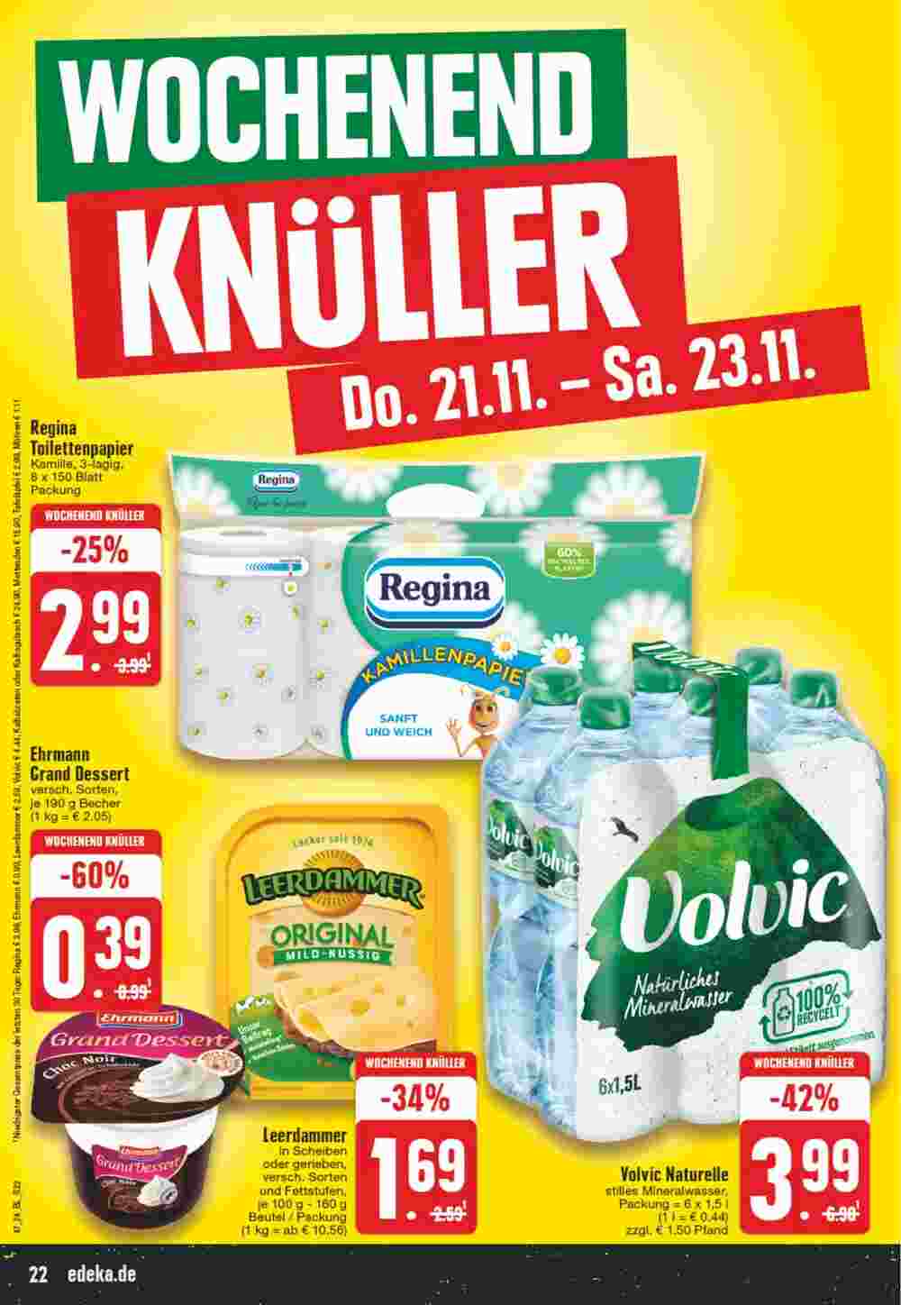 EDEKA Vogl Prospekt (ab 18.11.2024) zum Blättern - Seite 22