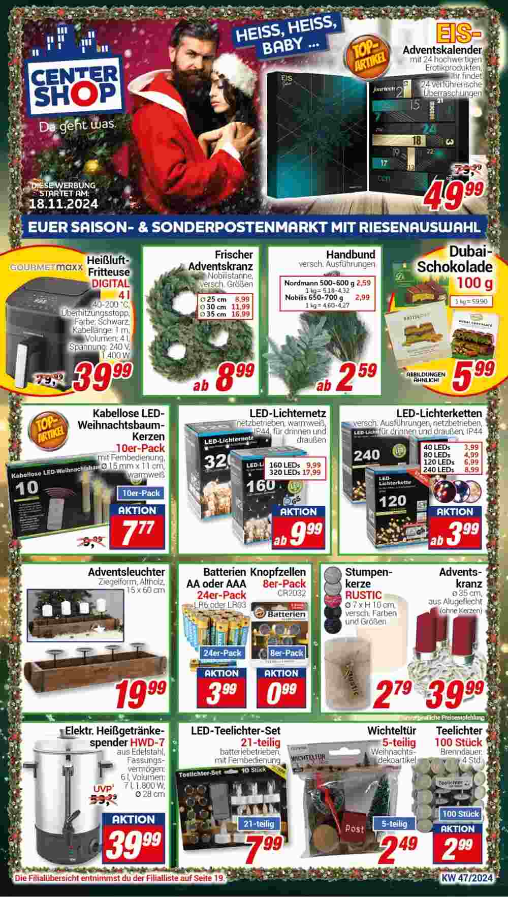 CENTERSHOP Prospekt (ab 18.11.2024) zum Blättern - Seite 1