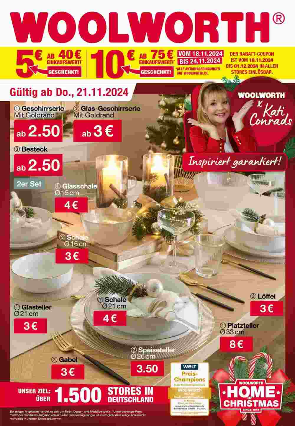 Woolworth Prospekt (ab 19.11.2024) zum Blättern - Seite 1