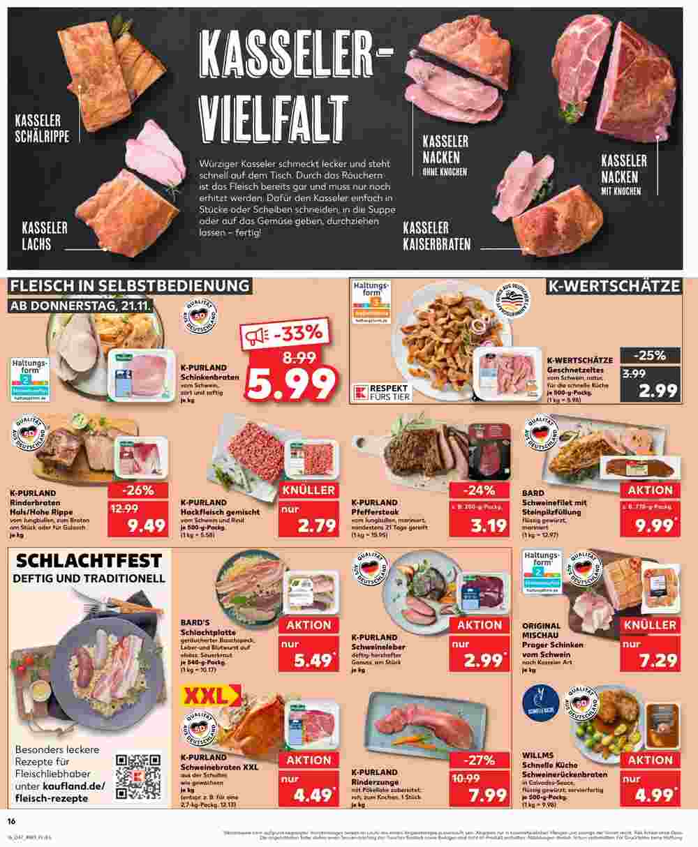 Kaufland Prospekt (ab 20.11.2024) zum Blättern - Seite 16