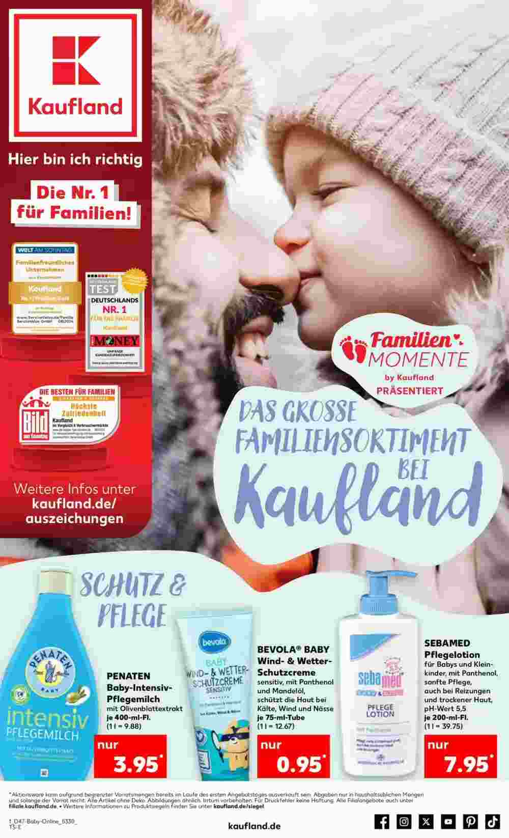 Kaufland Prospekt (ab 21.11.2024) zum Blättern - Seite 1