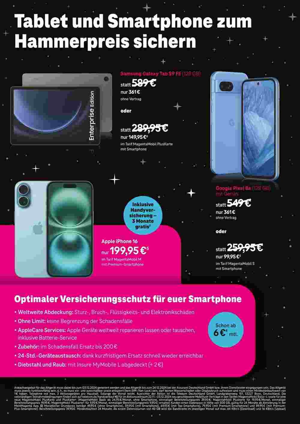 Telekom Shop Prospekt (ab 22.11.2024) zum Blättern - Seite 4