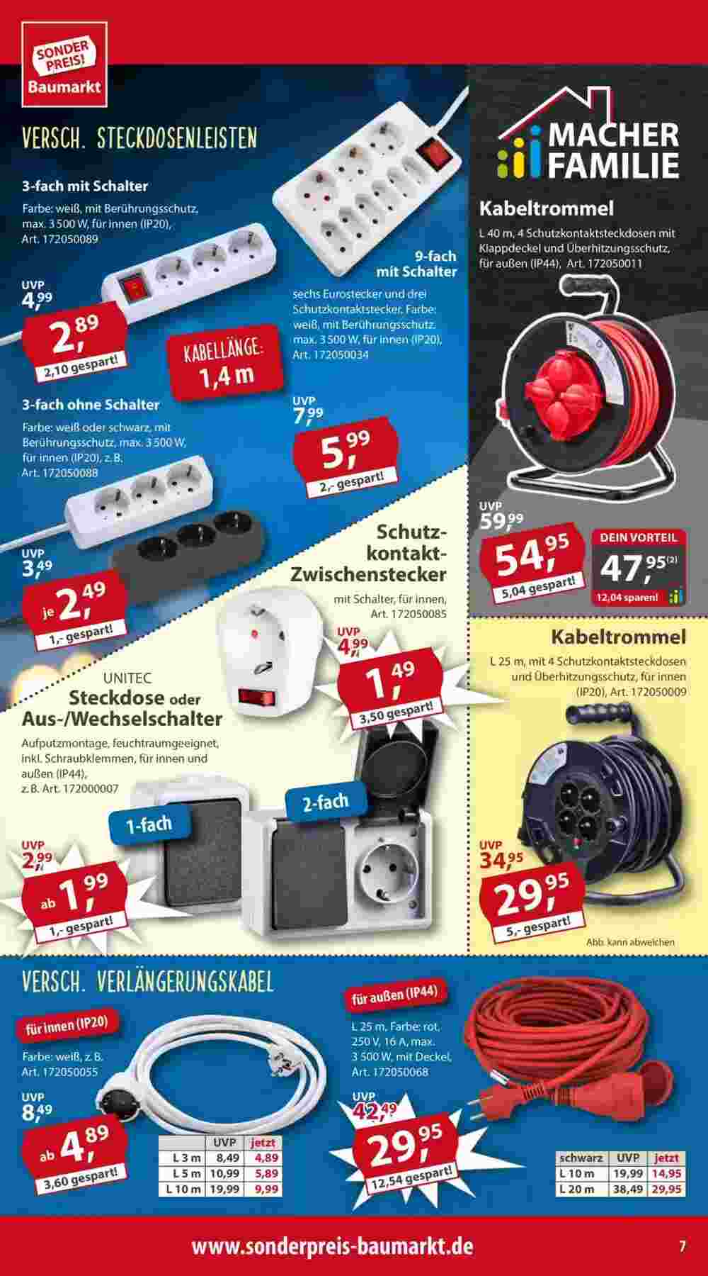 Sonderpreis Baumarkt Prospekt (ab 23.11.2024) zum Blättern - Seite 7