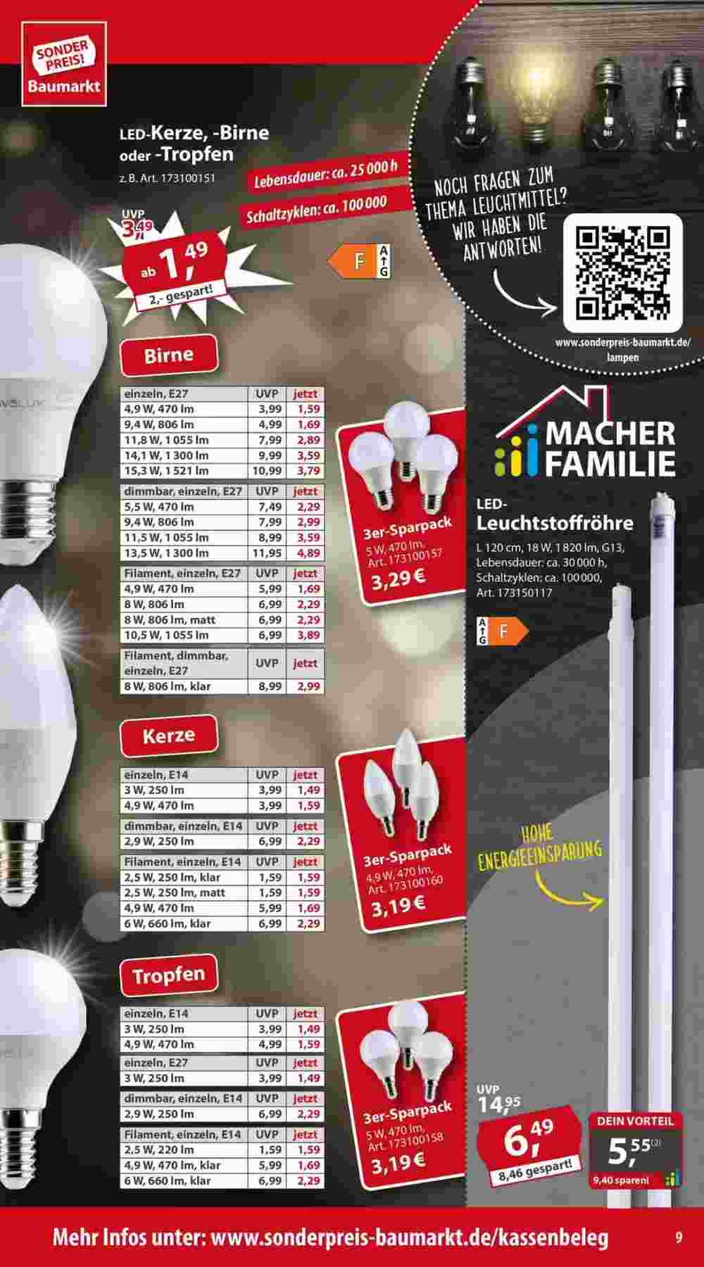 Sonderpreis Baumarkt Prospekt (ab 23.11.2024) zum Blättern - Seite 9