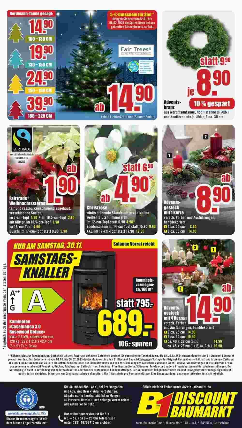 B1 Discount Baumarkt Prospekt (ab 23.11.2024) zum Blättern - Seite 8