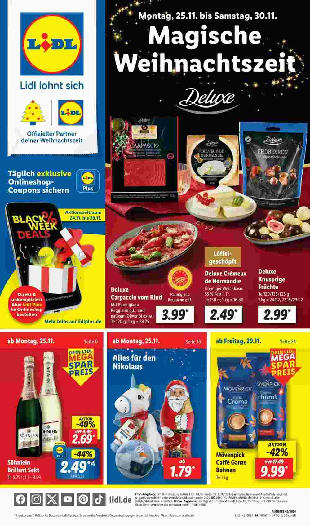 Lidl Prospekt (ab 25.11.2024) zum Blättern - Seite 1