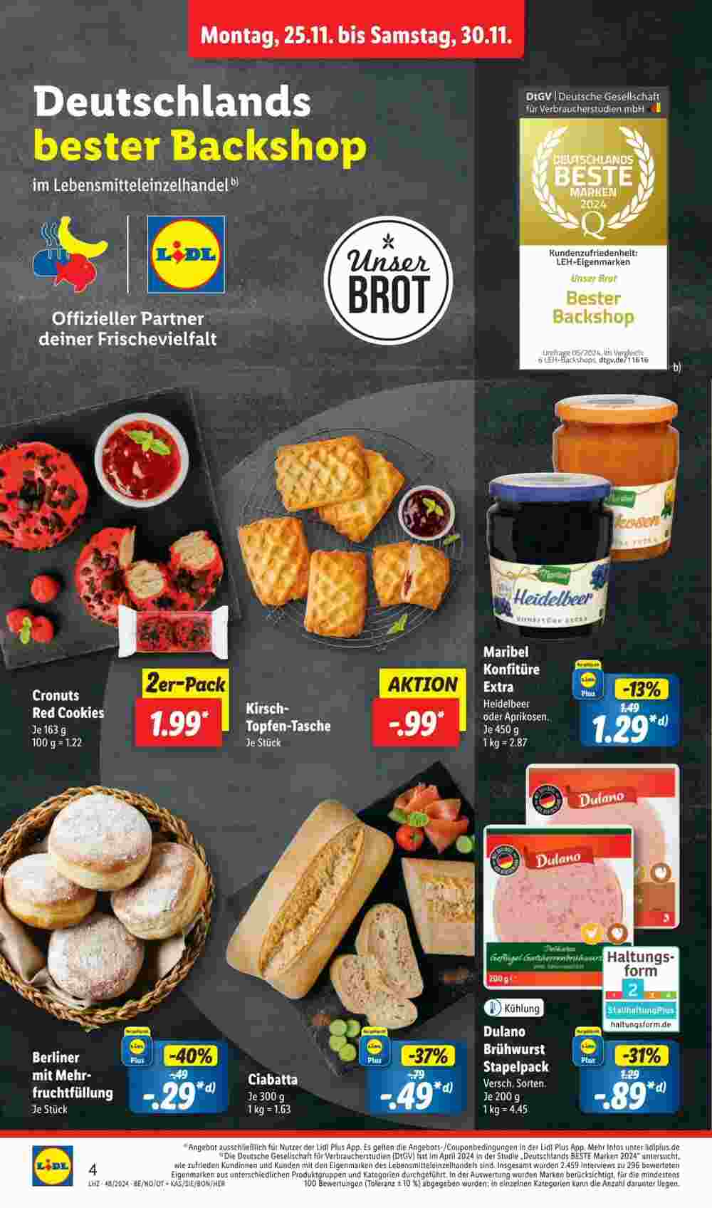 Lidl Prospekt (ab 25.11.2024) zum Blättern - Seite 4