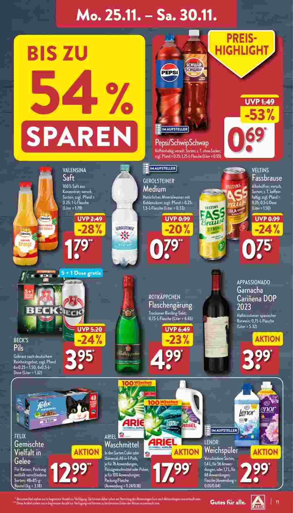 Aldi Nord Prospekt (ab 25.11.2024) zum Blättern - Seite 11