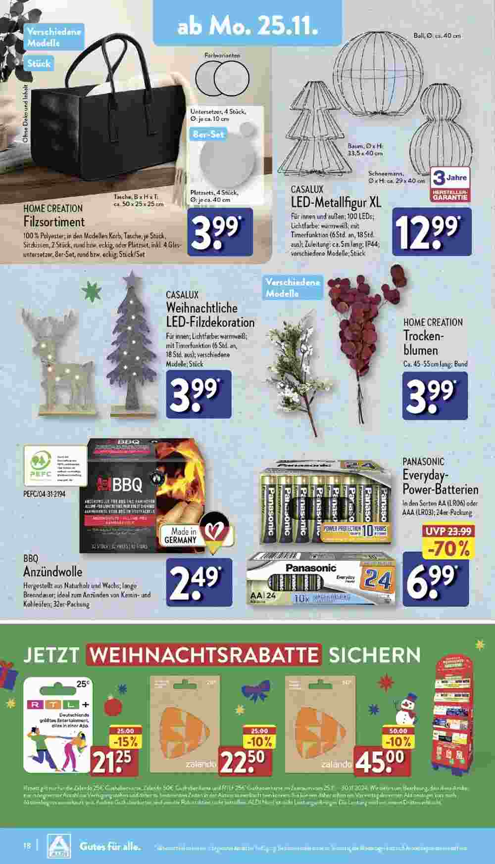 Aldi Nord Prospekt (ab 25.11.2024) zum Blättern - Seite 18