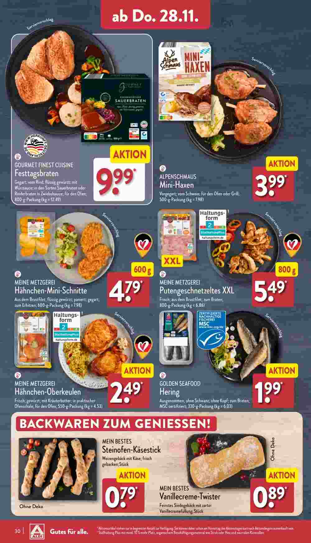 Aldi Nord Prospekt (ab 25.11.2024) zum Blättern - Seite 30