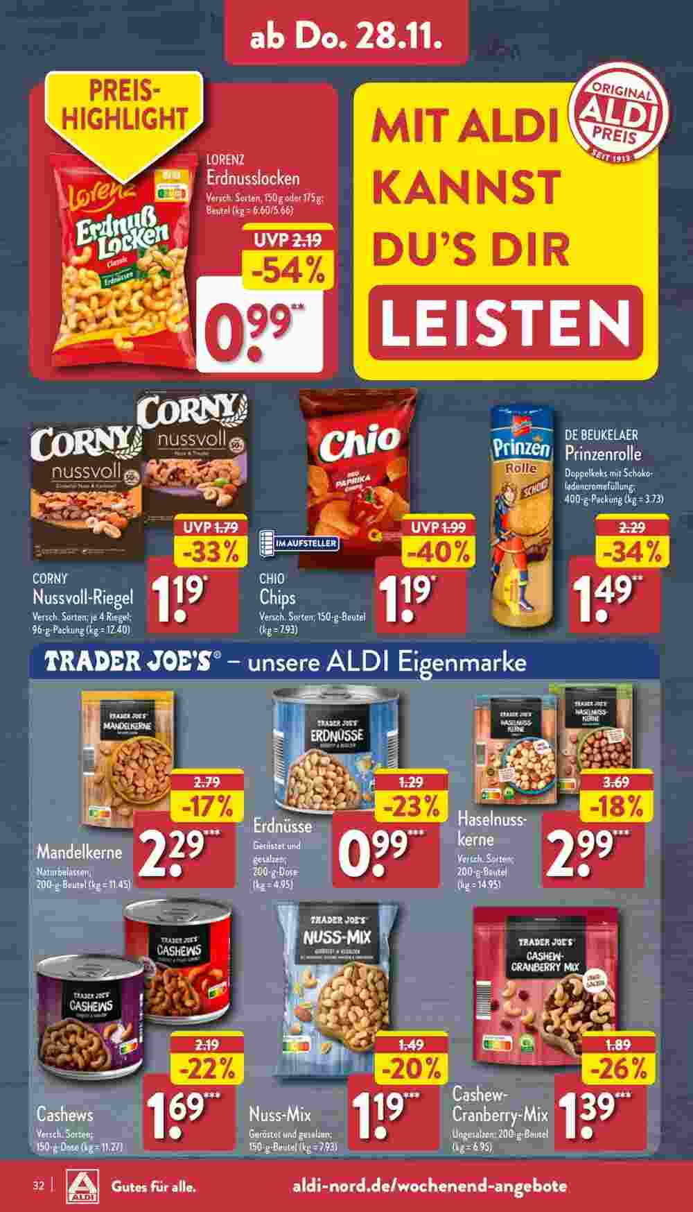 Aldi Nord Prospekt (ab 25.11.2024) zum Blättern - Seite 32