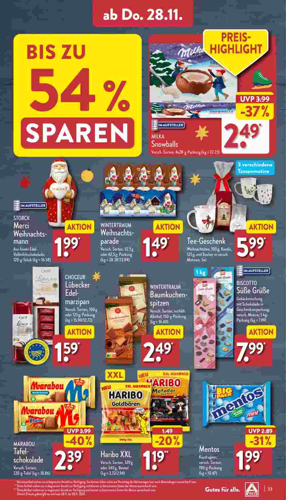 Aldi Nord Prospekt (ab 25.11.2024) zum Blättern - Seite 33