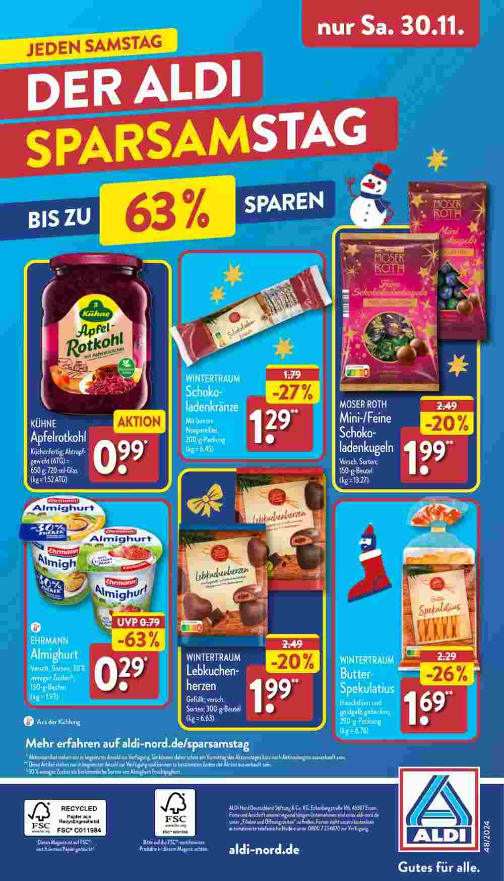 Aldi Nord Prospekt (ab 25.11.2024) zum Blättern - Seite 36