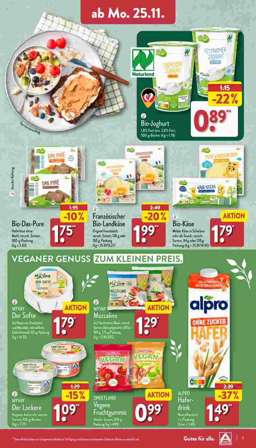 Aldi Nord Prospekt (ab 25.11.2024) zum Blättern - Seite 7