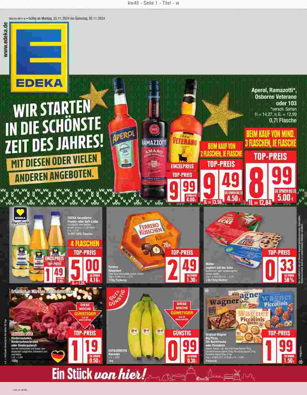 Edeka Prospekt (ab 25.11.2024) zum Blättern - Seite 1