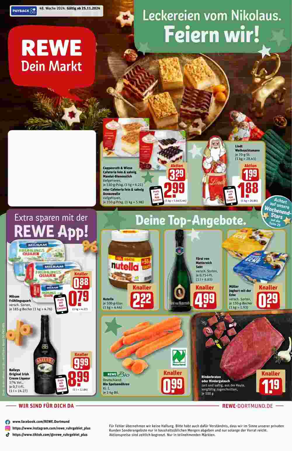 REWE Prospekt (ab 25.11.2024) zum Blättern - Seite 1