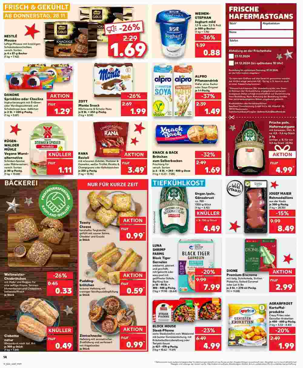 Kaufland Prospekt (ab 27.11.2024) zum Blättern - Seite 14