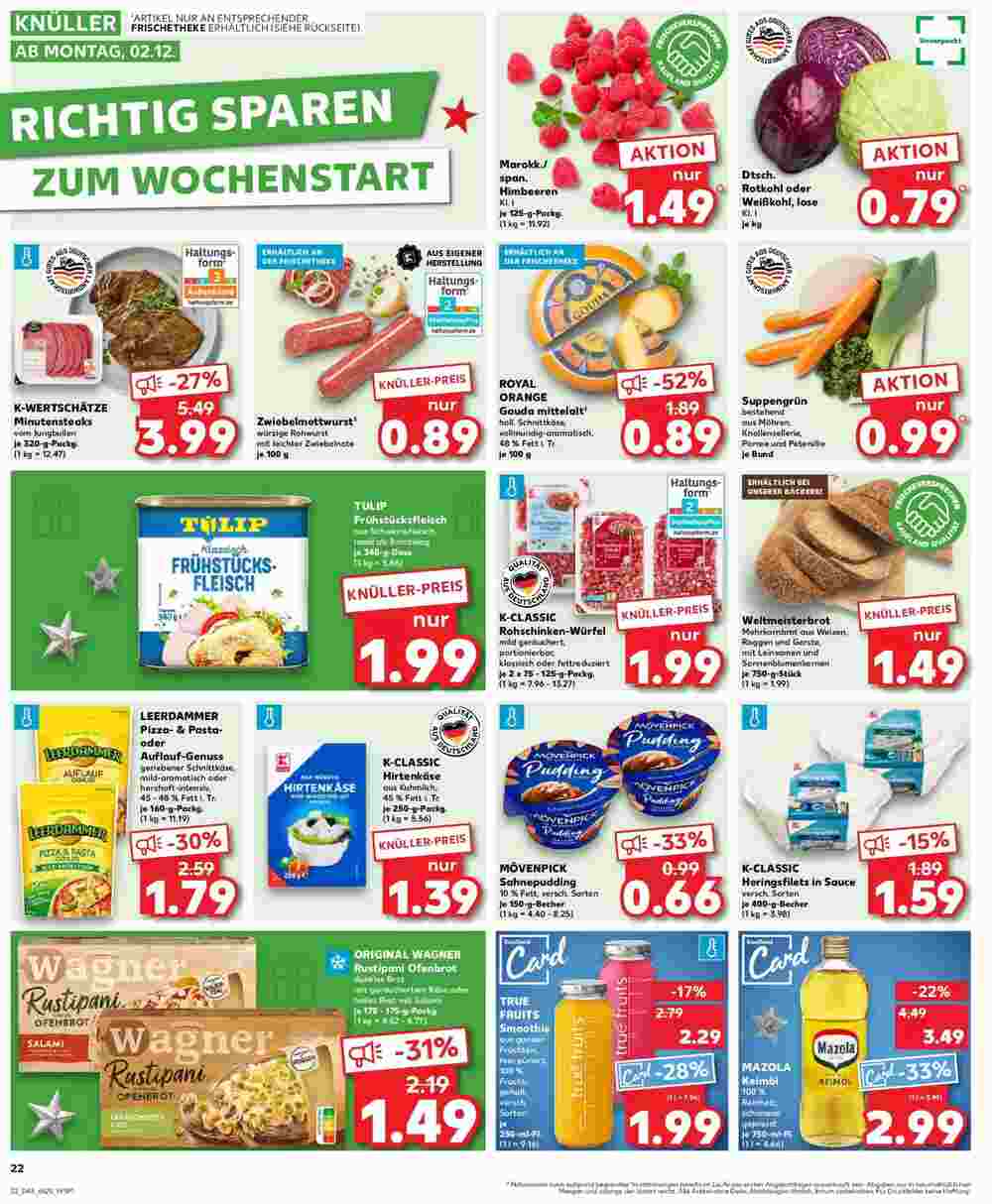 Kaufland Prospekt (ab 27.11.2024) zum Blättern - Seite 22