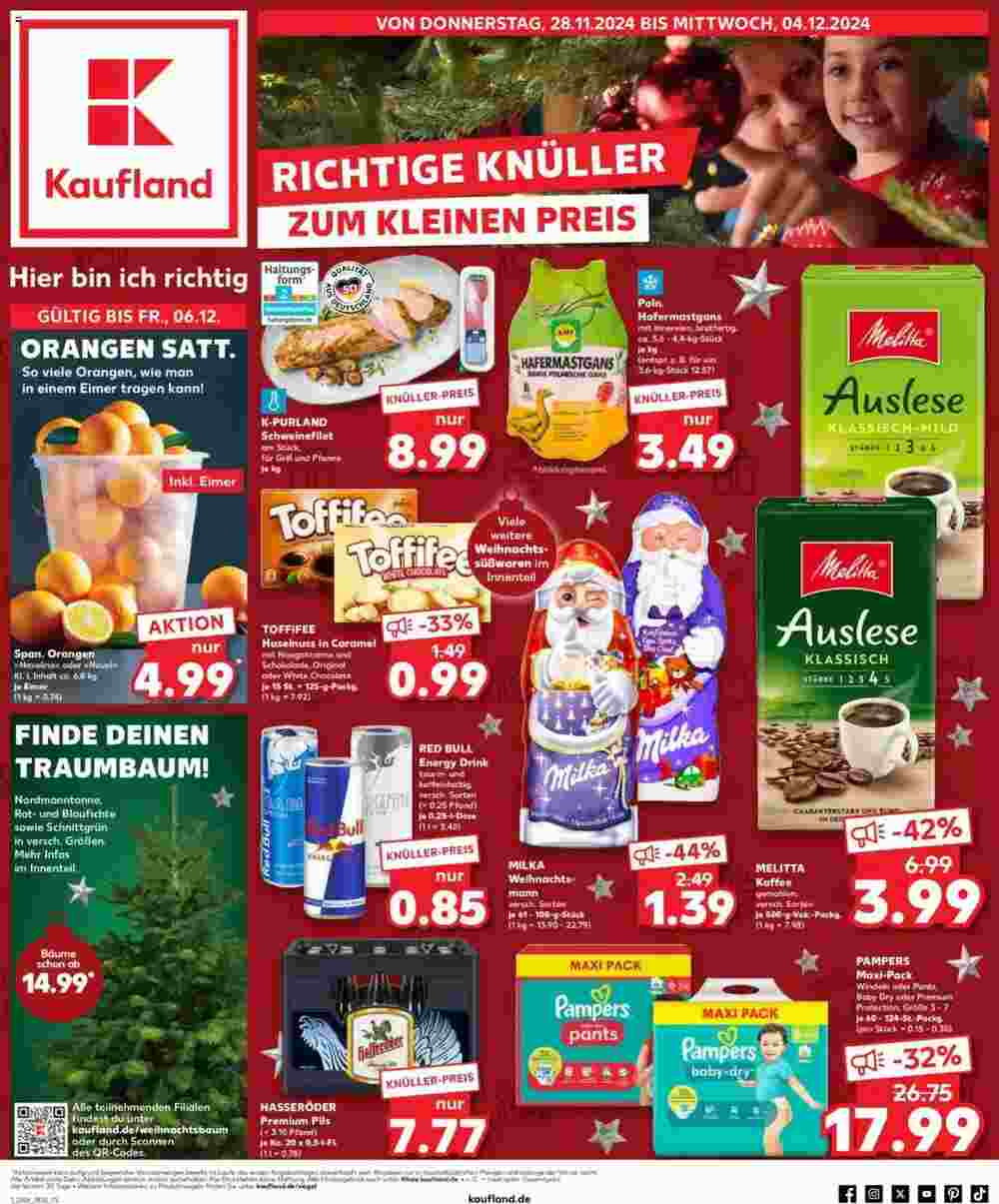 Kaufland Prospekt (ab 28.11.2024) zum Blättern - Seite 1