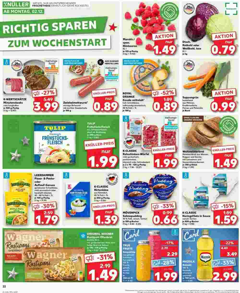 Kaufland Prospekt (ab 28.11.2024) zum Blättern - Seite 22