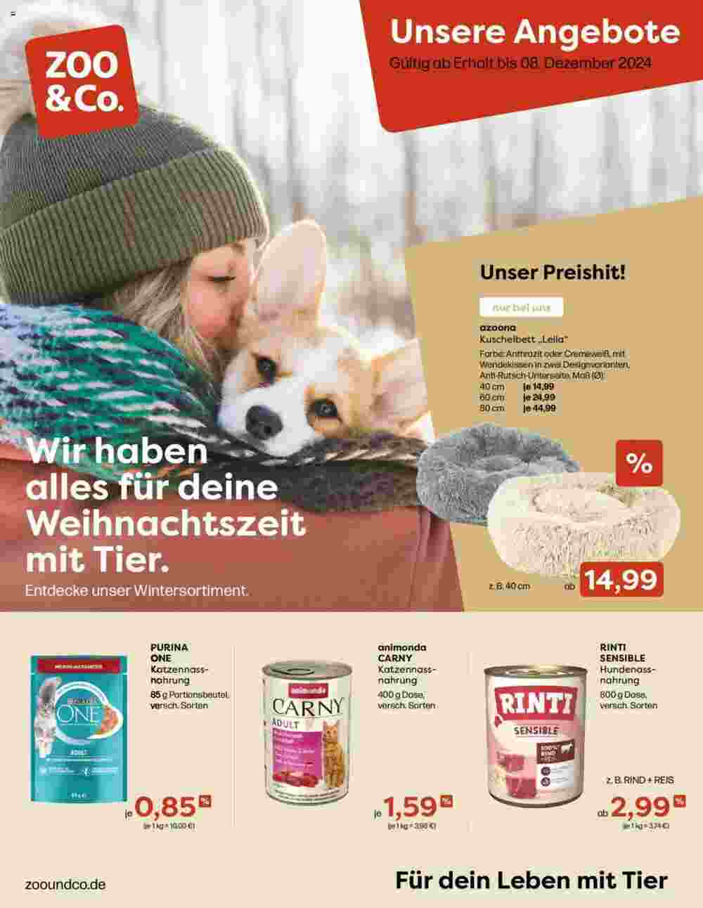 Zoo & Co Prospekt (ab 28.11.2024) zum Blättern - Seite 1