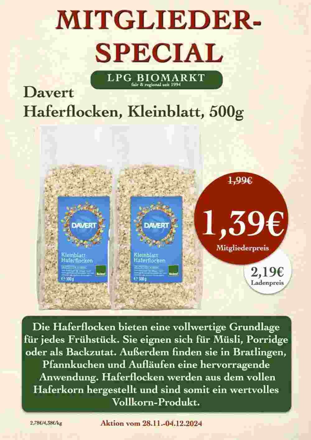 LPG Biomarkt Prospekt (ab 28.11.2024) zum Blättern - Seite 15