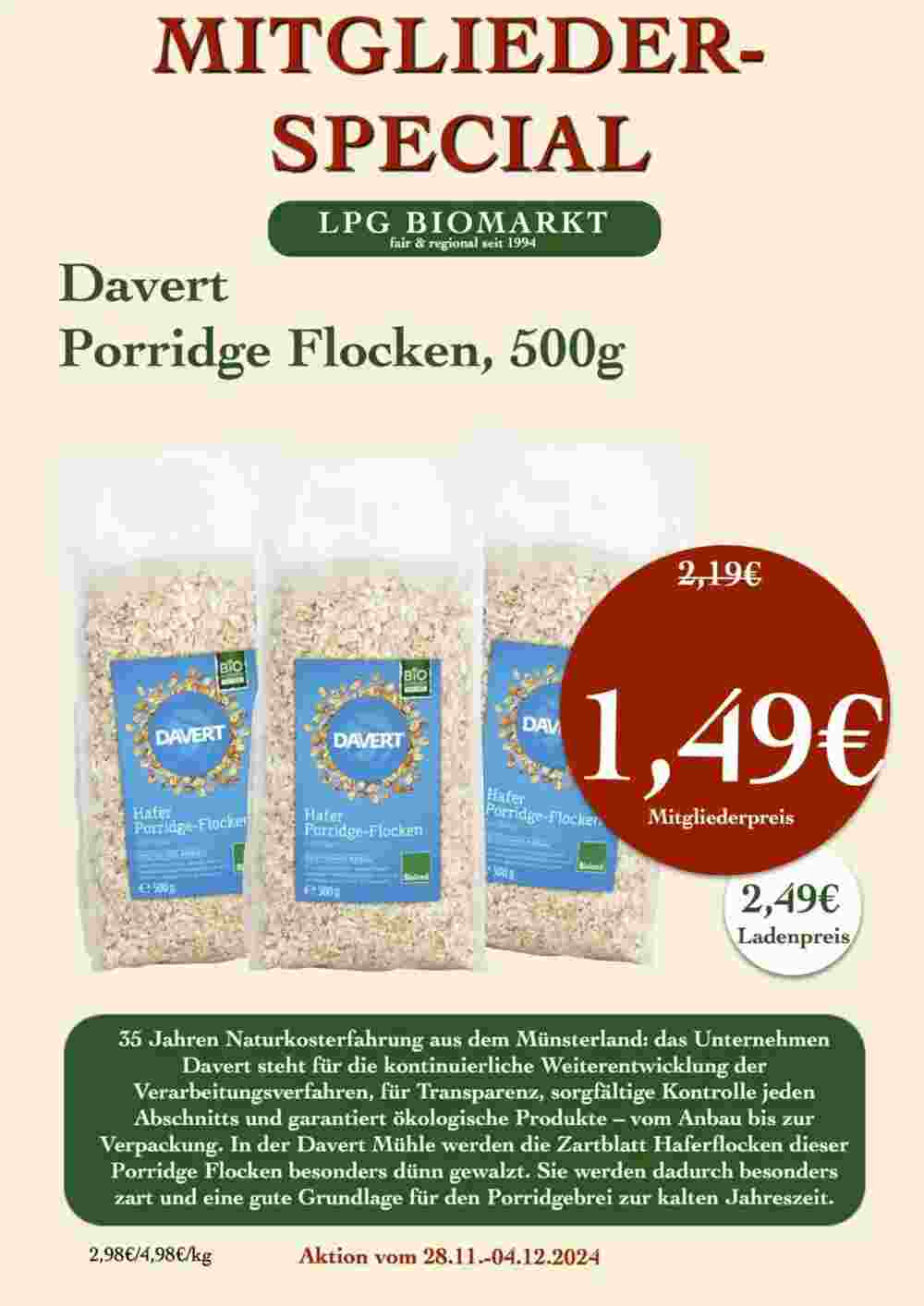 LPG Biomarkt Prospekt (ab 28.11.2024) zum Blättern - Seite 16