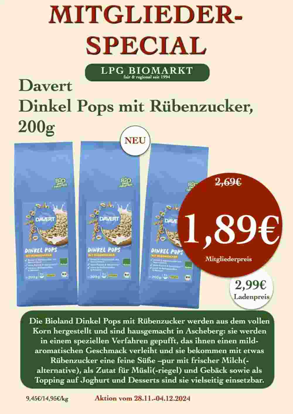 LPG Biomarkt Prospekt (ab 28.11.2024) zum Blättern - Seite 17