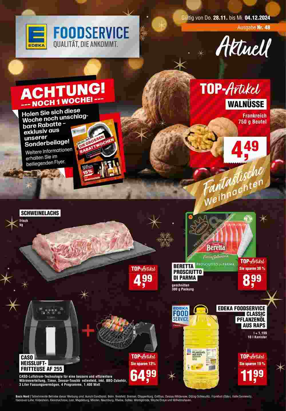 EDEKA Foodservice Prospekt (ab 28.11.2024) zum Blättern - Seite 1