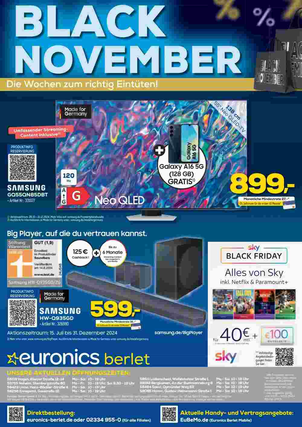 Euronics Prospekt (ab 30.11.2024) zum Blättern - Seite 20