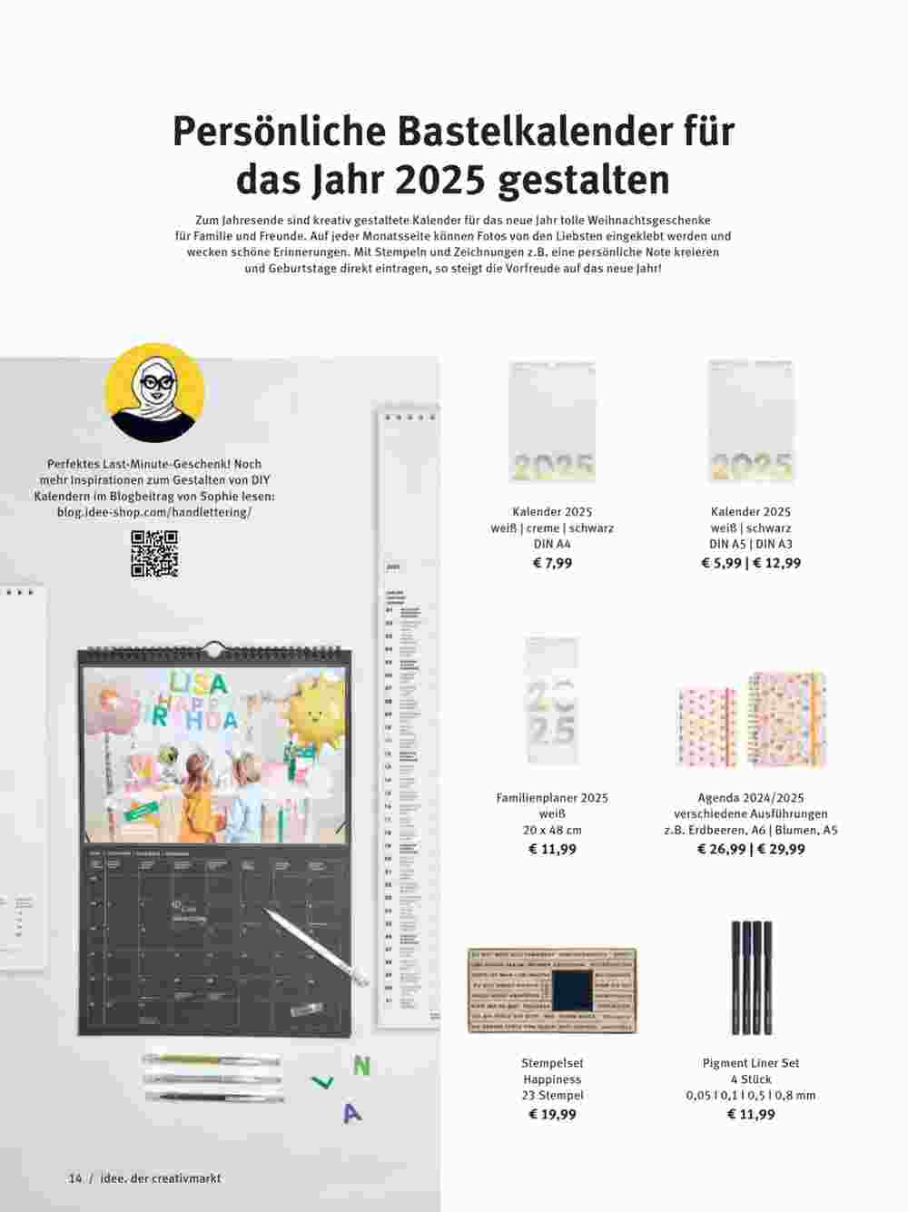 Idee Creativmarkt Prospekt (ab 01.12.2024) zum Blättern - Seite 14