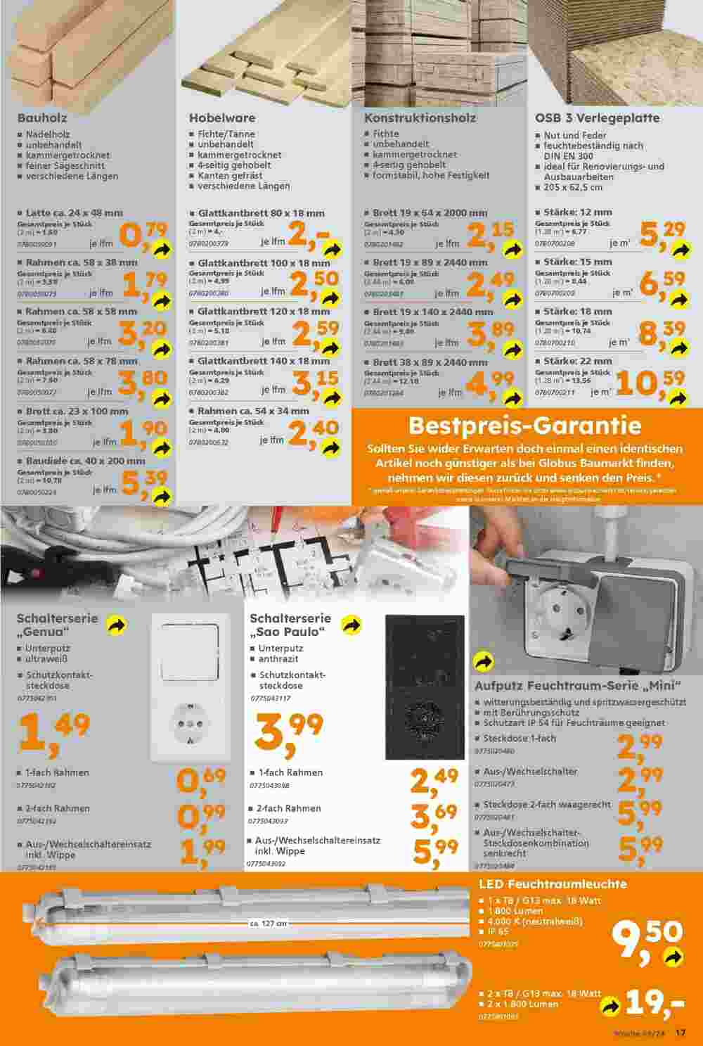 Globus Baumarkt Prospekt (ab 01.12.2024) zum Blättern - Seite 17