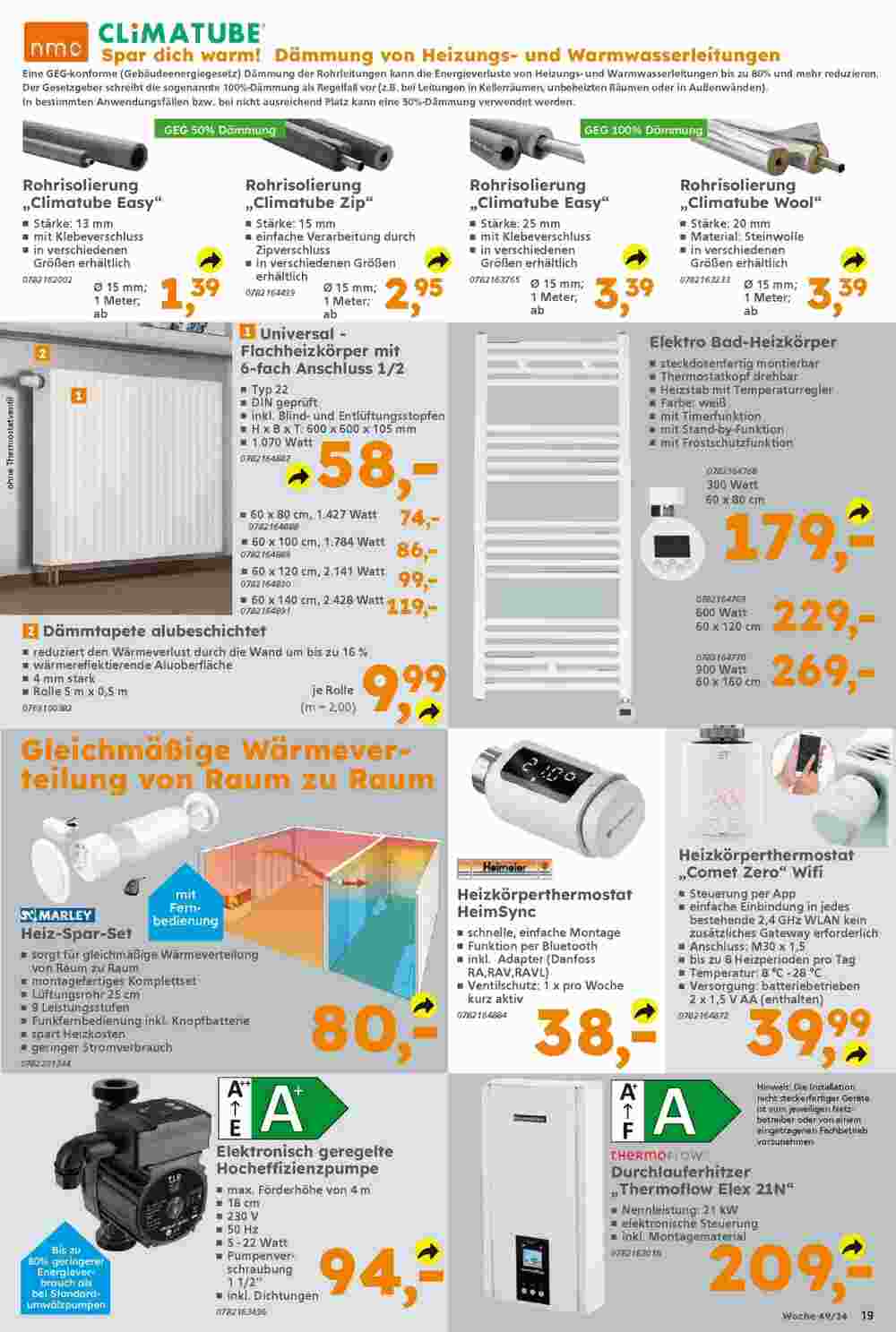 Globus Baumarkt Prospekt (ab 01.12.2024) zum Blättern - Seite 19