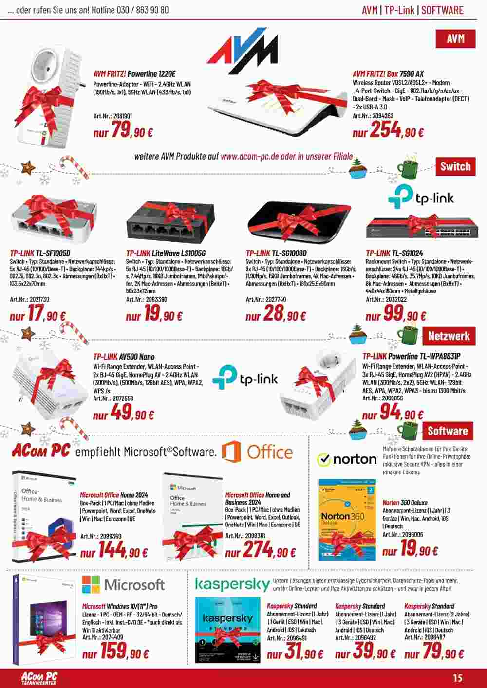 ACom PC Prospekt (ab 01.12.2024) zum Blättern - Seite 15