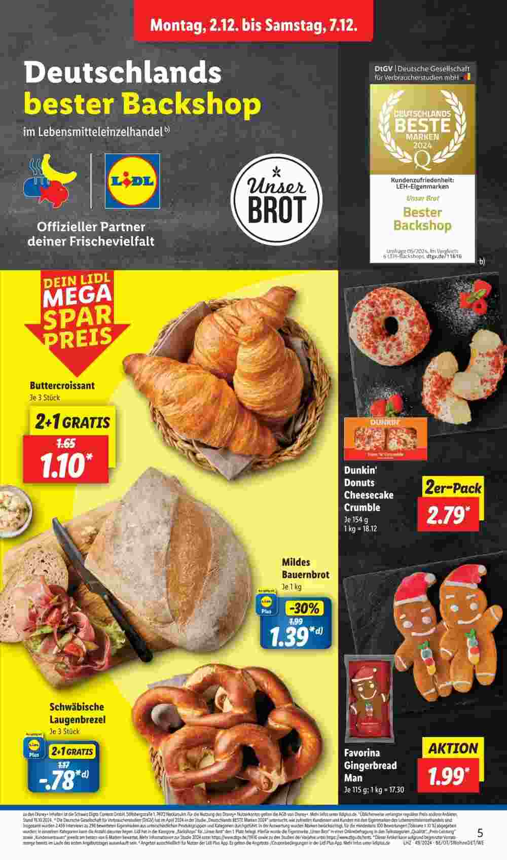 Lidl Prospekt (ab 02.12.2024) zum Blättern - Seite 5