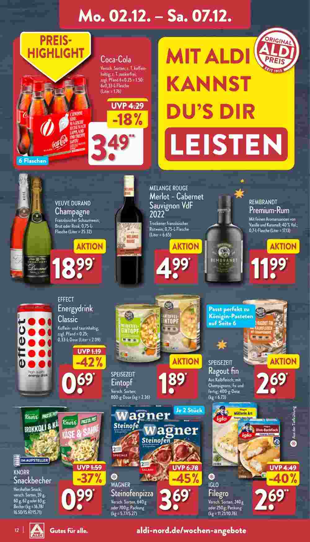 Aldi Nord Prospekt (ab 02.12.2024) zum Blättern - Seite 12