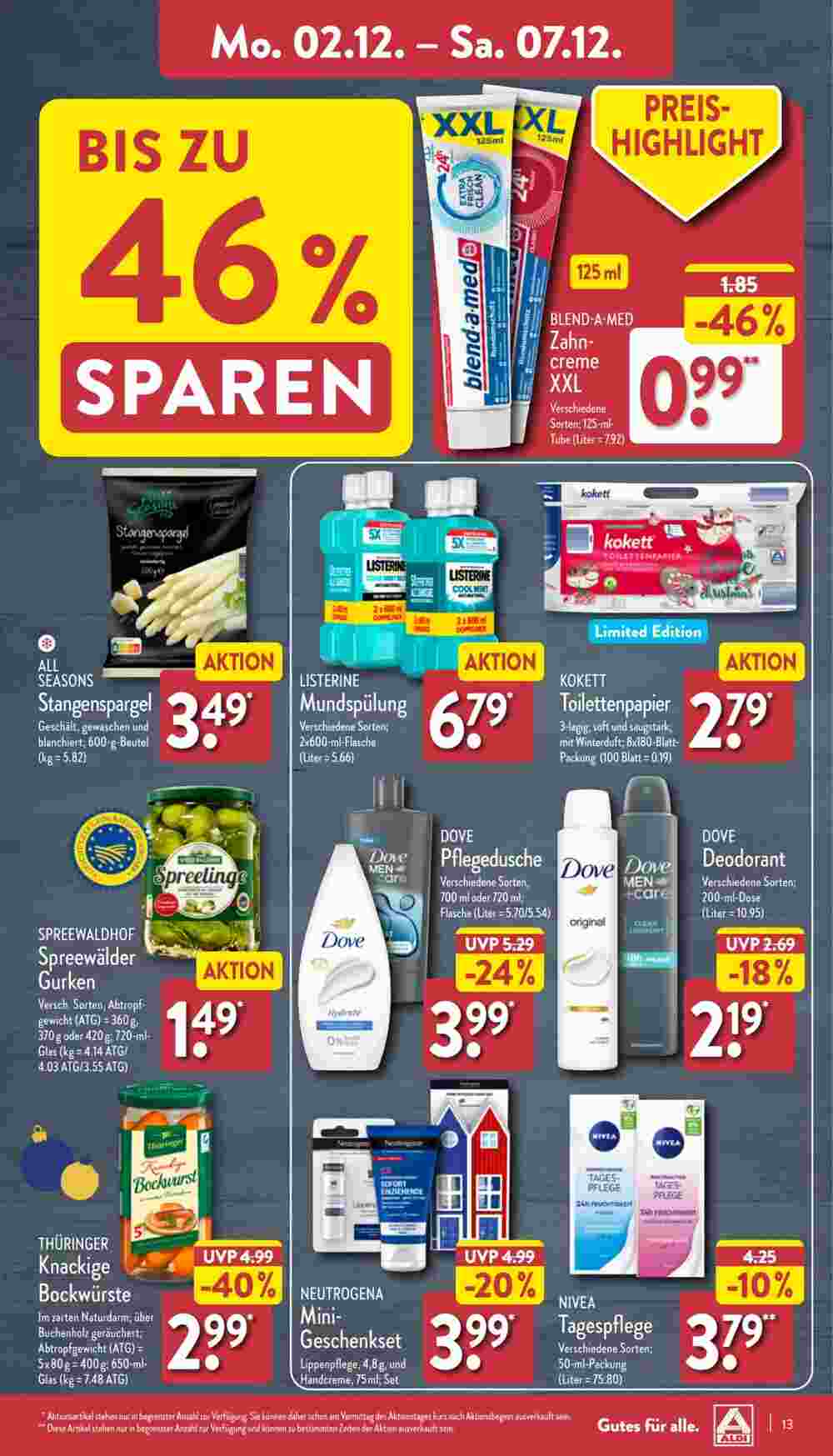 Aldi Nord Prospekt (ab 02.12.2024) zum Blättern - Seite 13