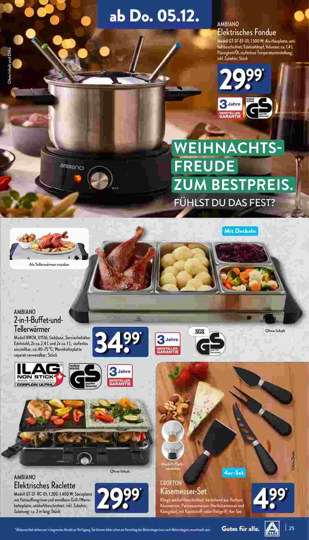 Aldi Nord Prospekt (ab 02.12.2024) zum Blättern - Seite 25