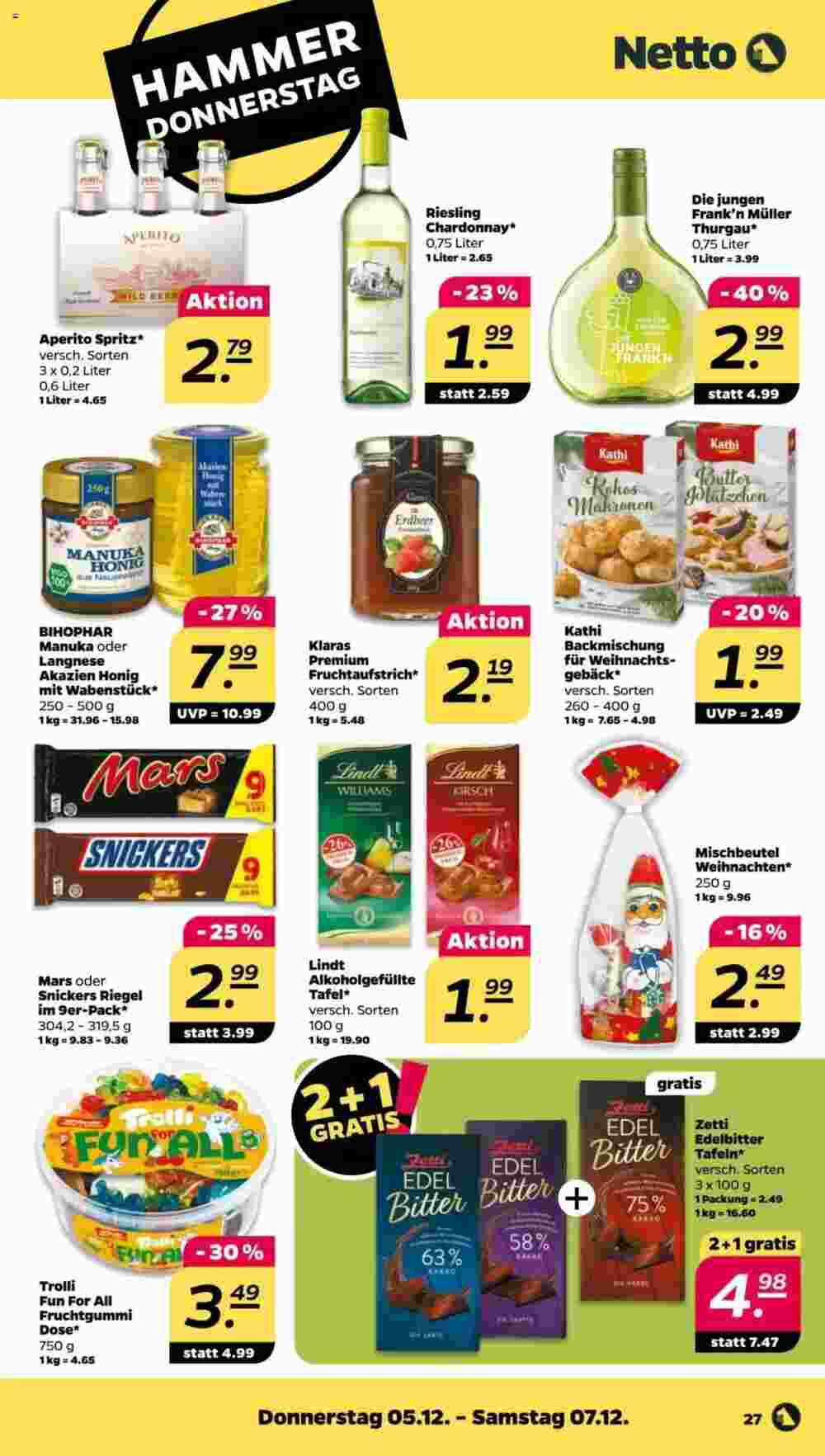 NETTO Prospekt (ab 02.12.2024) zum Blättern - Seite 27