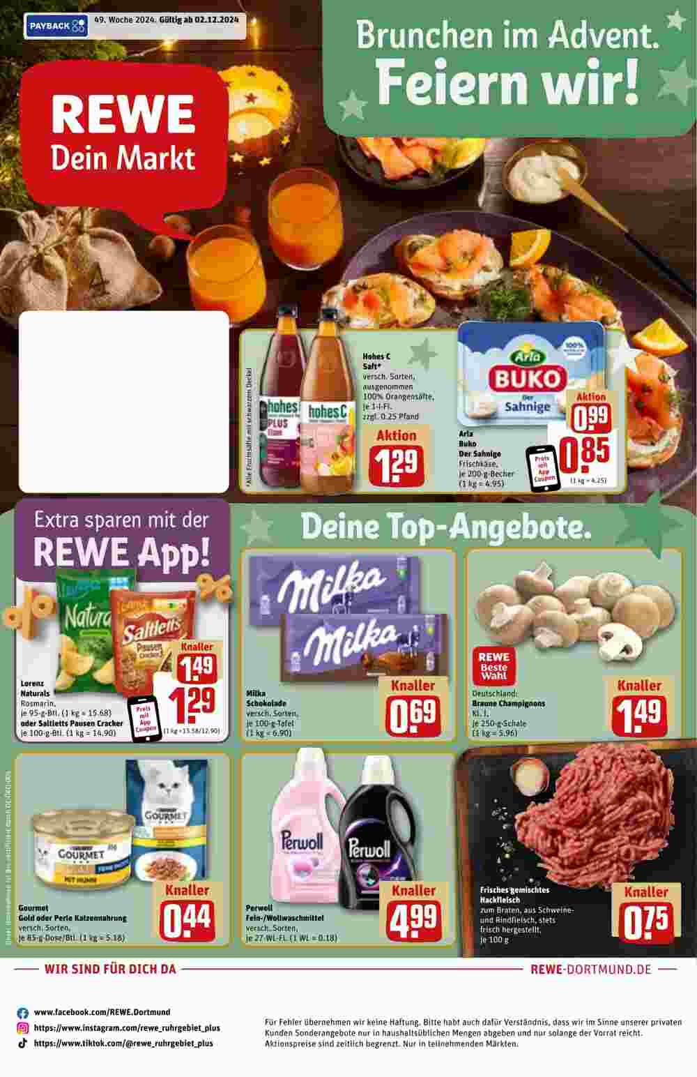 REWE Prospekt (ab 02.12.2024) zum Blättern - Seite 1