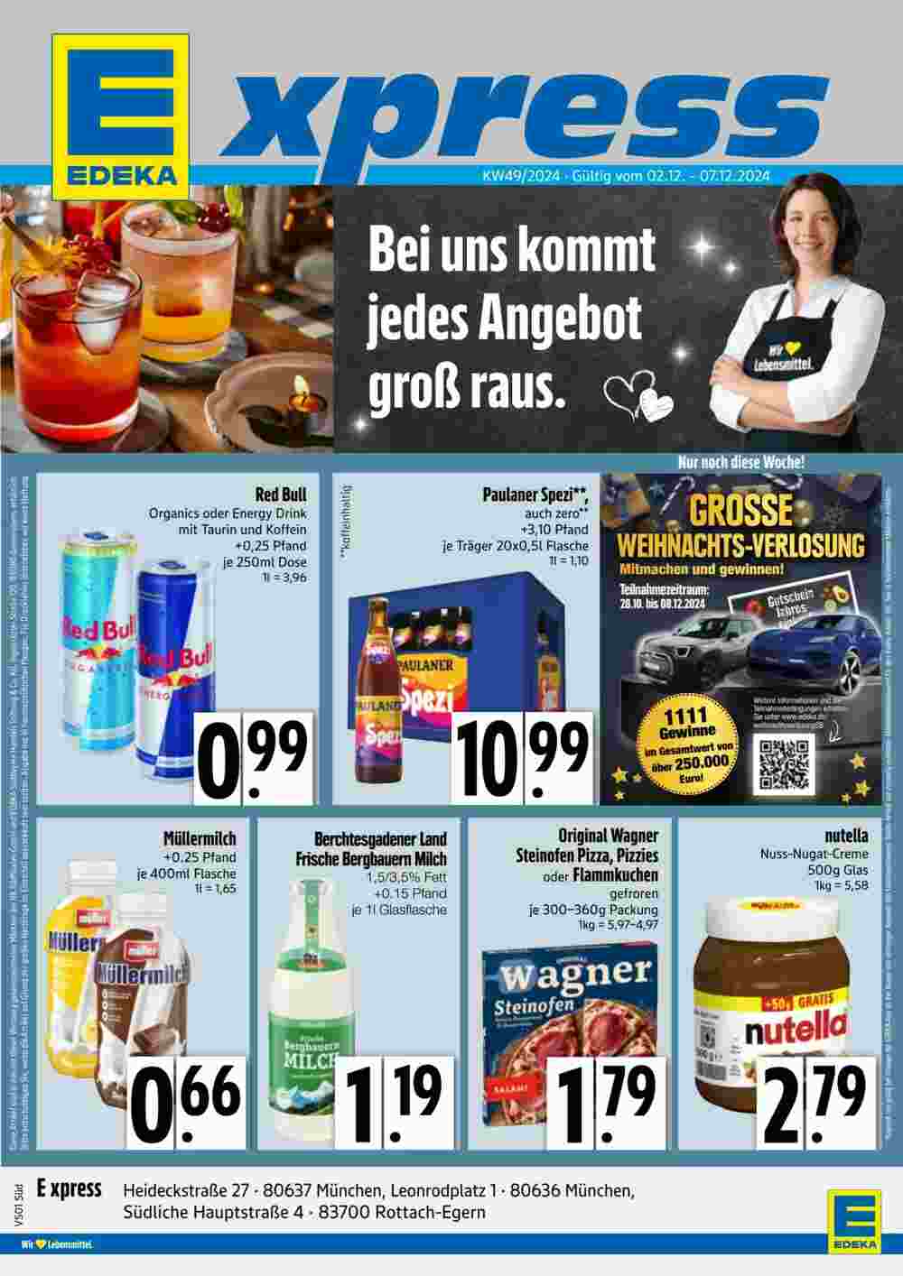 Edeka Xpress Prospekt (ab 02.12.2024) zum Blättern - Seite 1