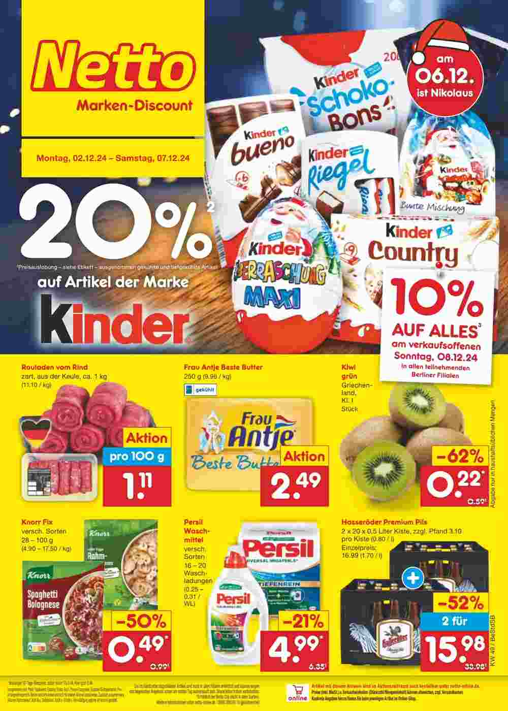 Netto Marken-Discount Prospekt (ab 02.12.2024) zum Blättern - Seite 1