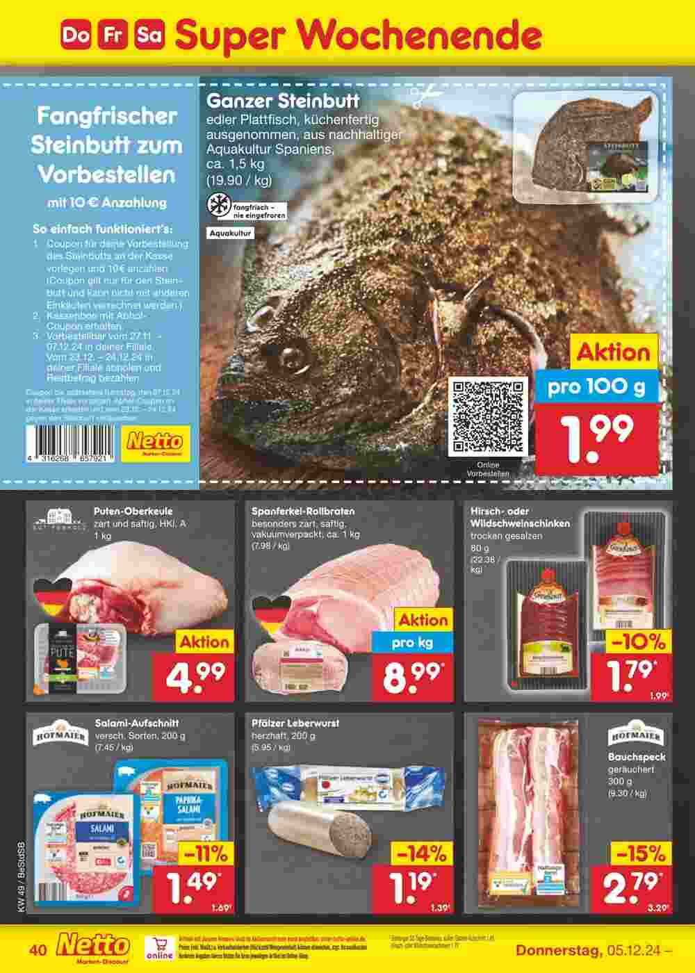 Netto Marken-Discount Prospekt (ab 02.12.2024) zum Blättern - Seite 54