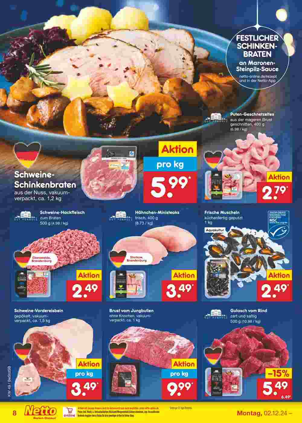 Netto Marken-Discount Prospekt (ab 02.12.2024) zum Blättern - Seite 8