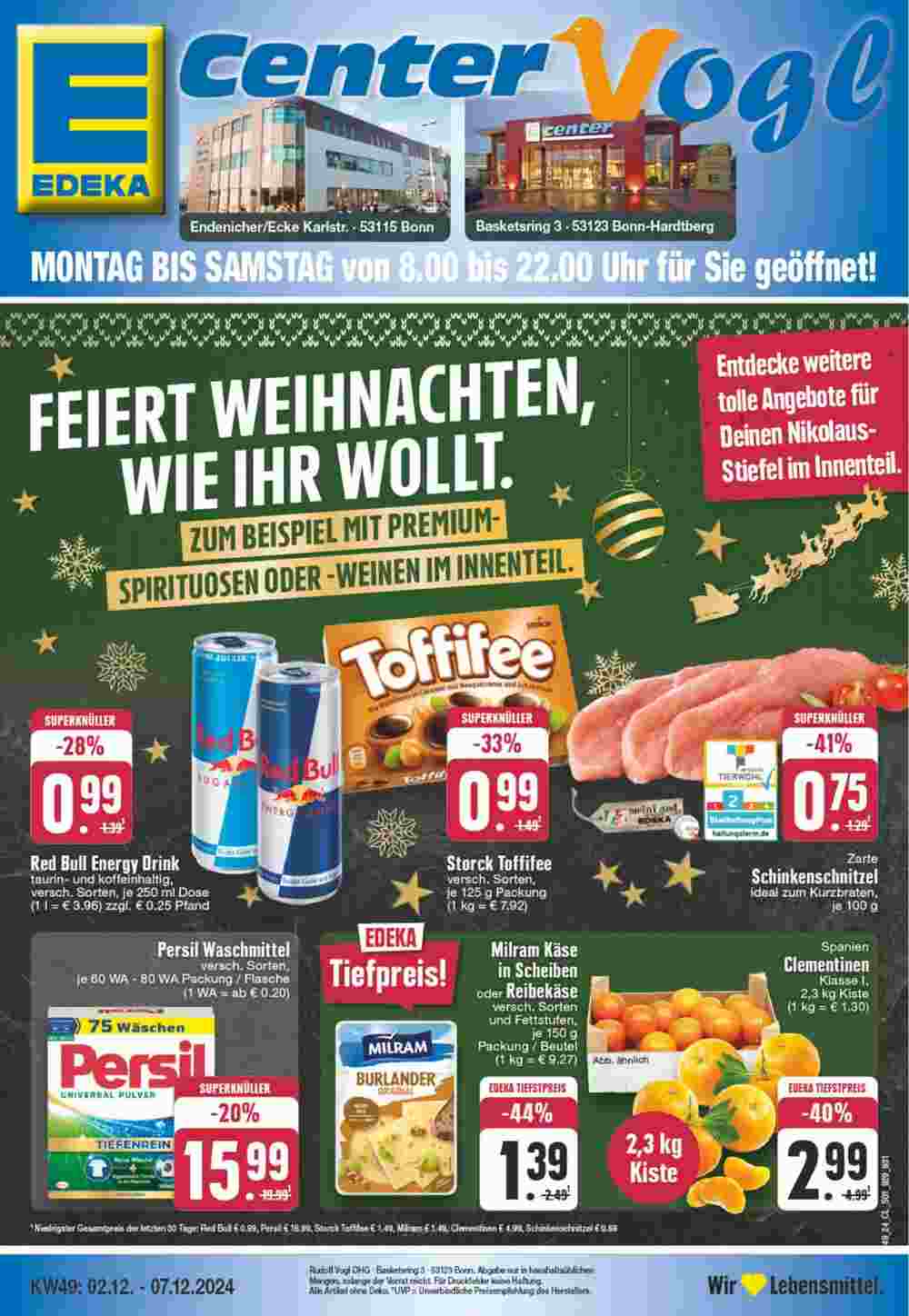 EDEKA Vogl Prospekt (ab 02.12.2024) zum Blättern - Seite 1