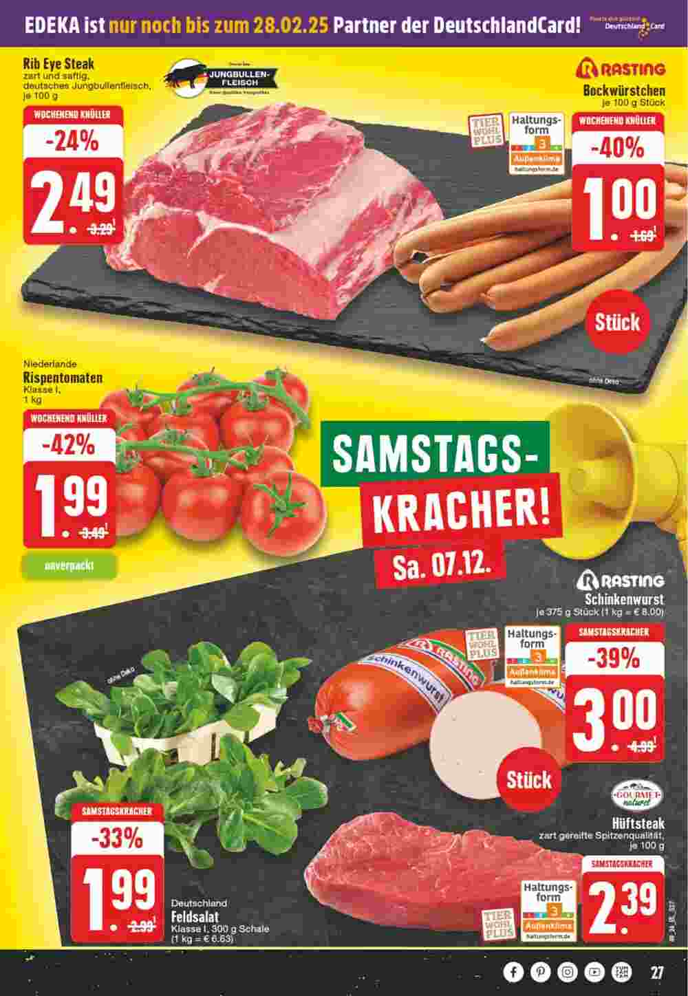 EDEKA Vogl Prospekt (ab 02.12.2024) zum Blättern - Seite 27